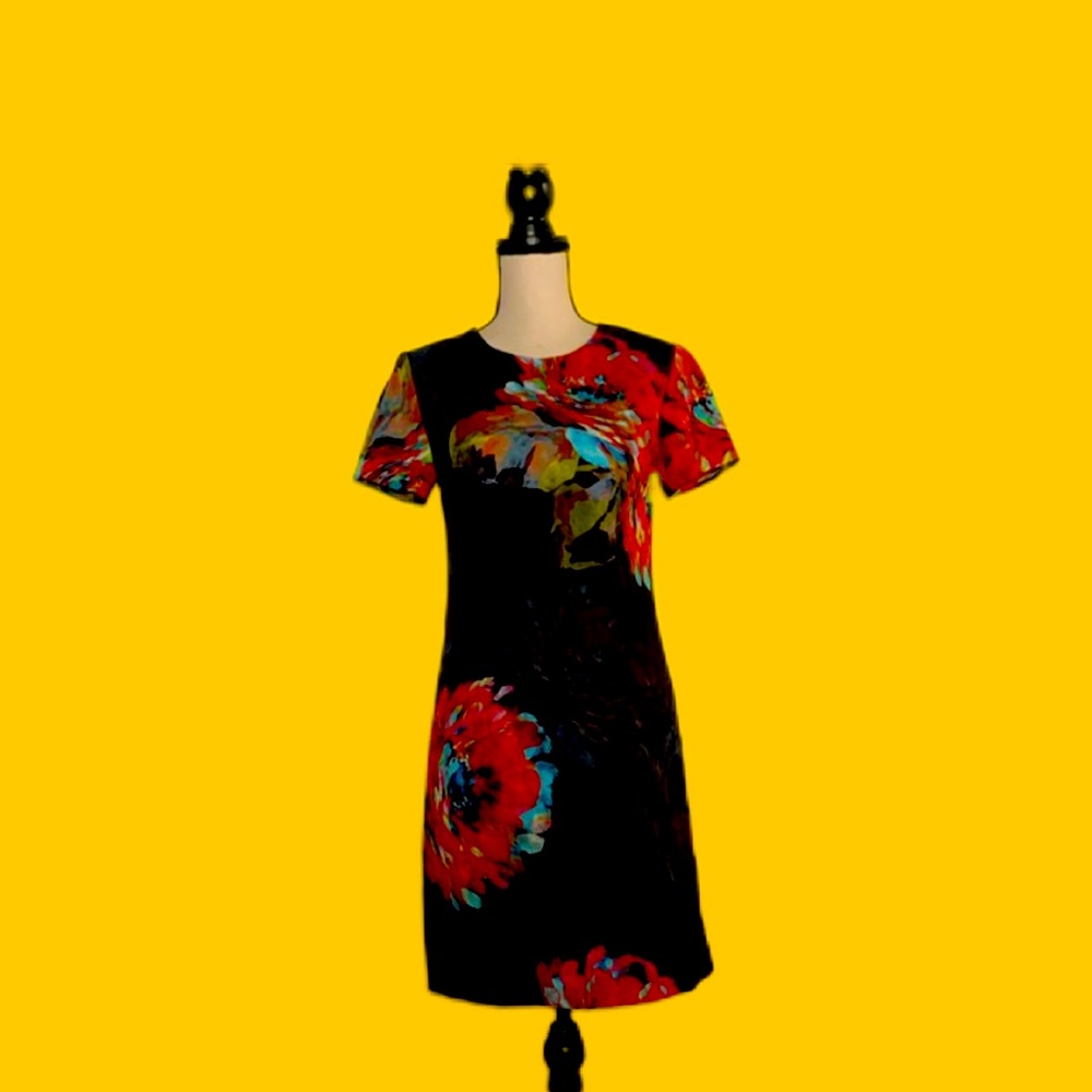 🟠 Trina Turk 🟠 abstract flower mini dress - Picture 1 of 7